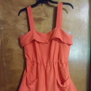 H&M orange romper, one piece